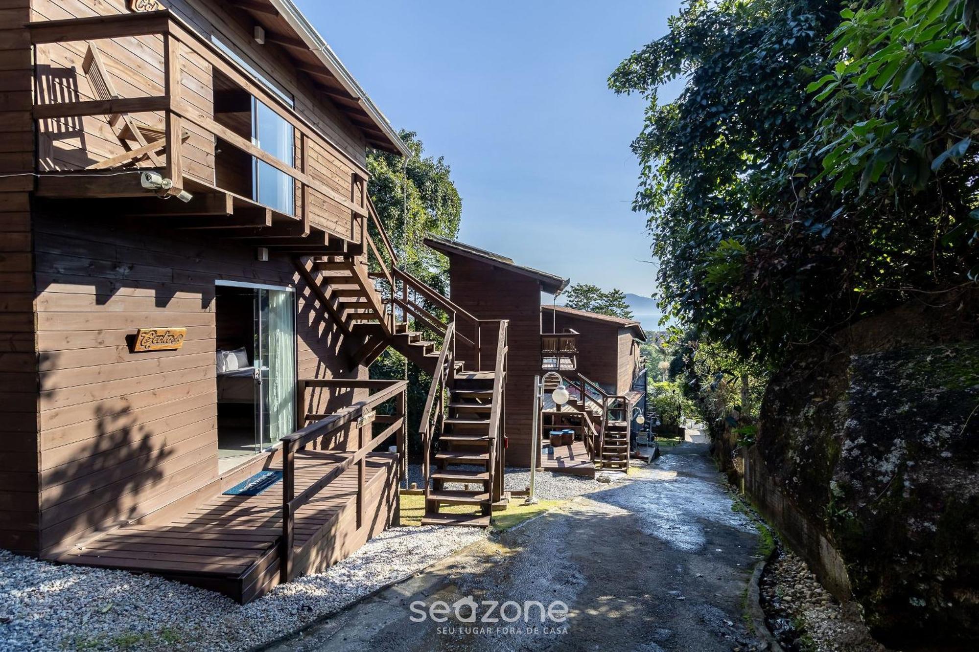 Apartamento Chale Rustico Vista Panoramica Para O Mar Mav002 Florianópolis Exterior foto